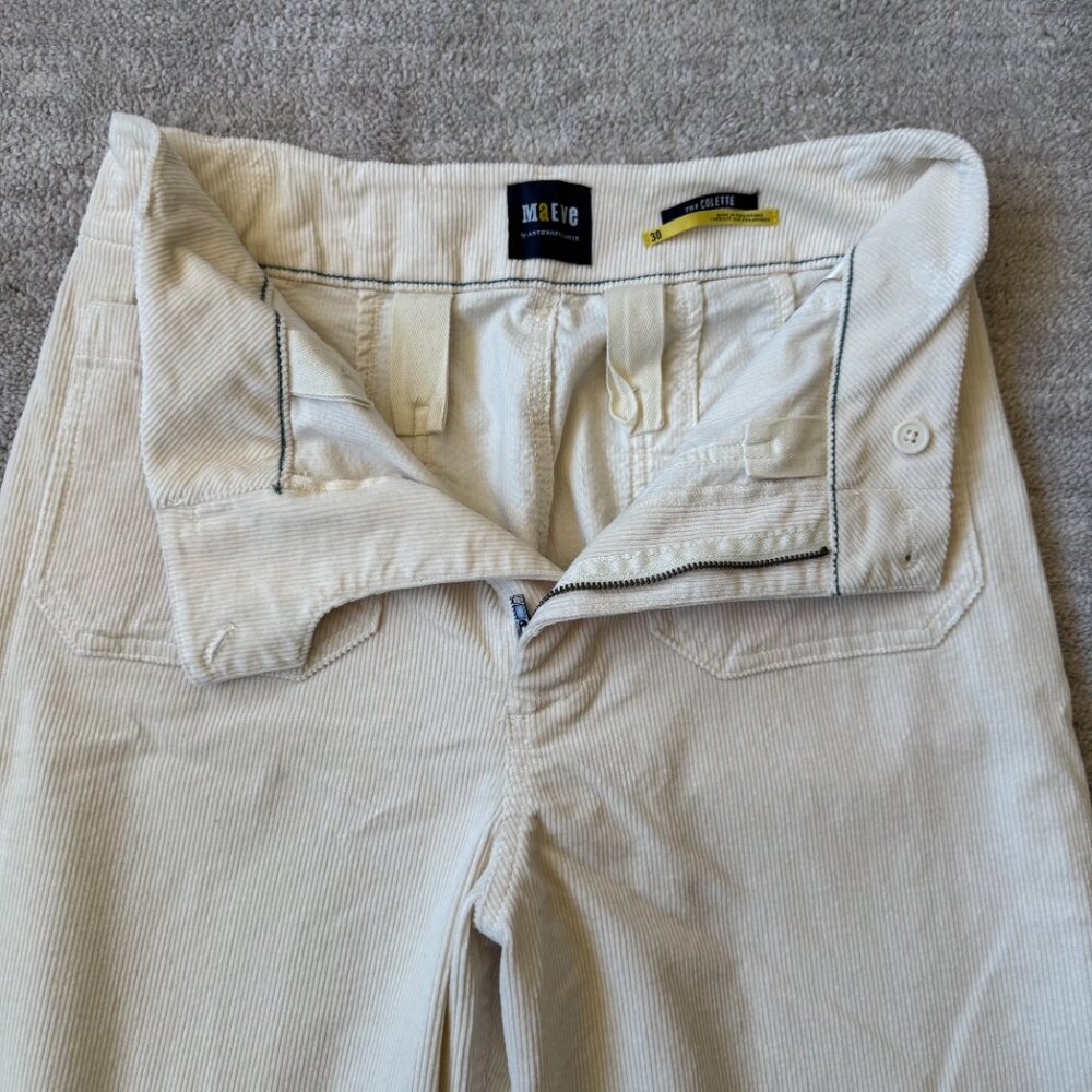 Anthropologie Maeve Colette Cropped Wide-Leg Corduroy Pants - Picture 6 of 11